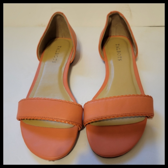 Talbots Lamar D Orsay Orange Blossum sandals - Picture 3 of 8